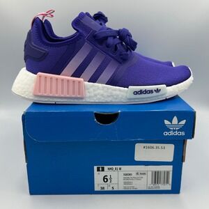 Adidas NMD R1 W Purple Pink Boost sneaker shoe lightweight athletic Women's 6.5